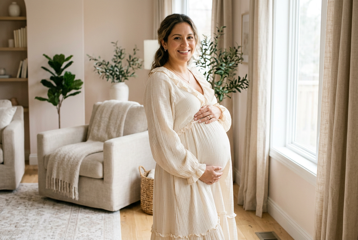 Mamá embarazada para la colección Para mamá