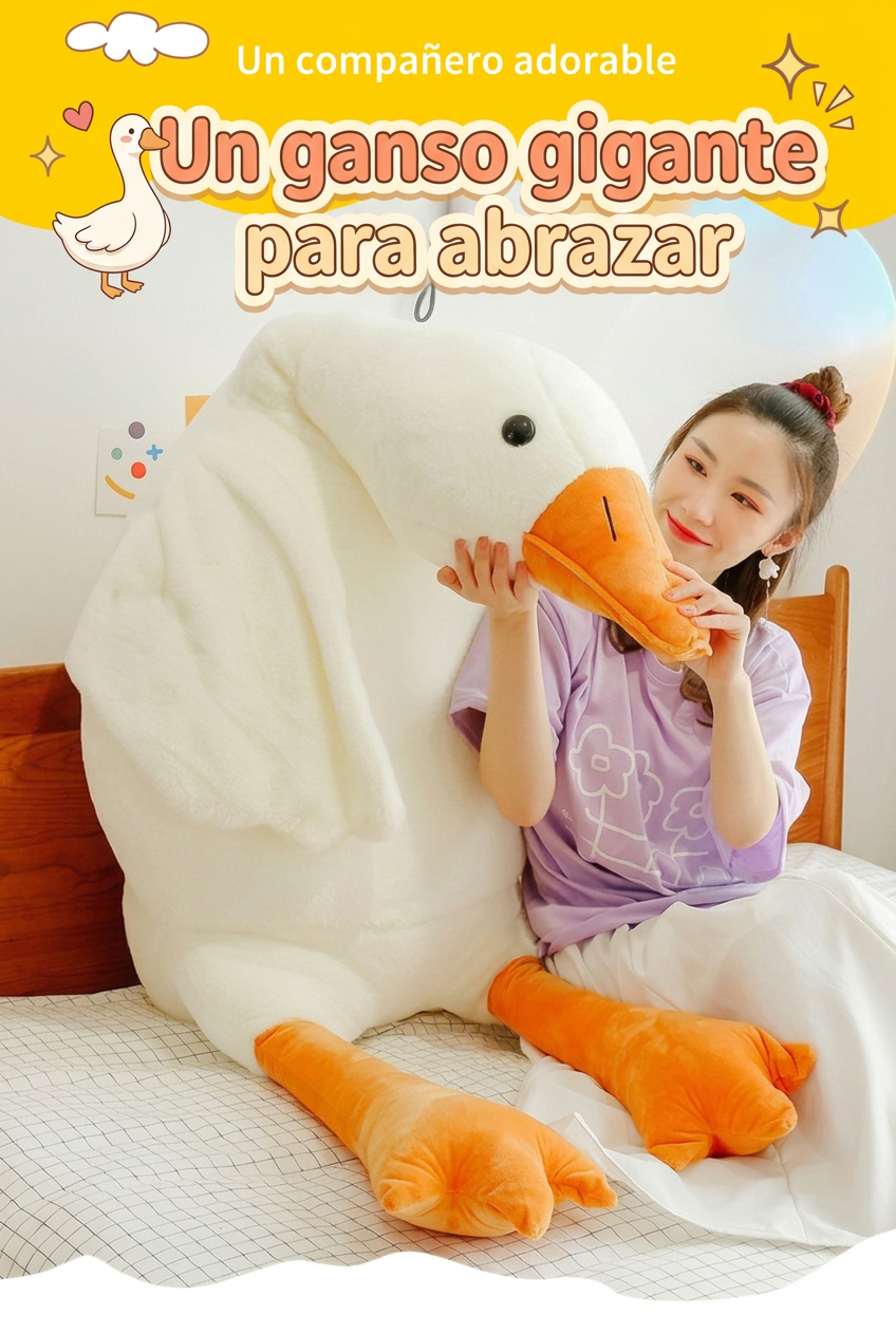 Un ganso gigante para abrazar