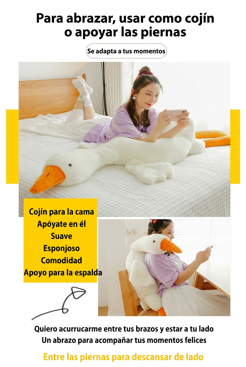 Usos del cojín de ganso explicados en español