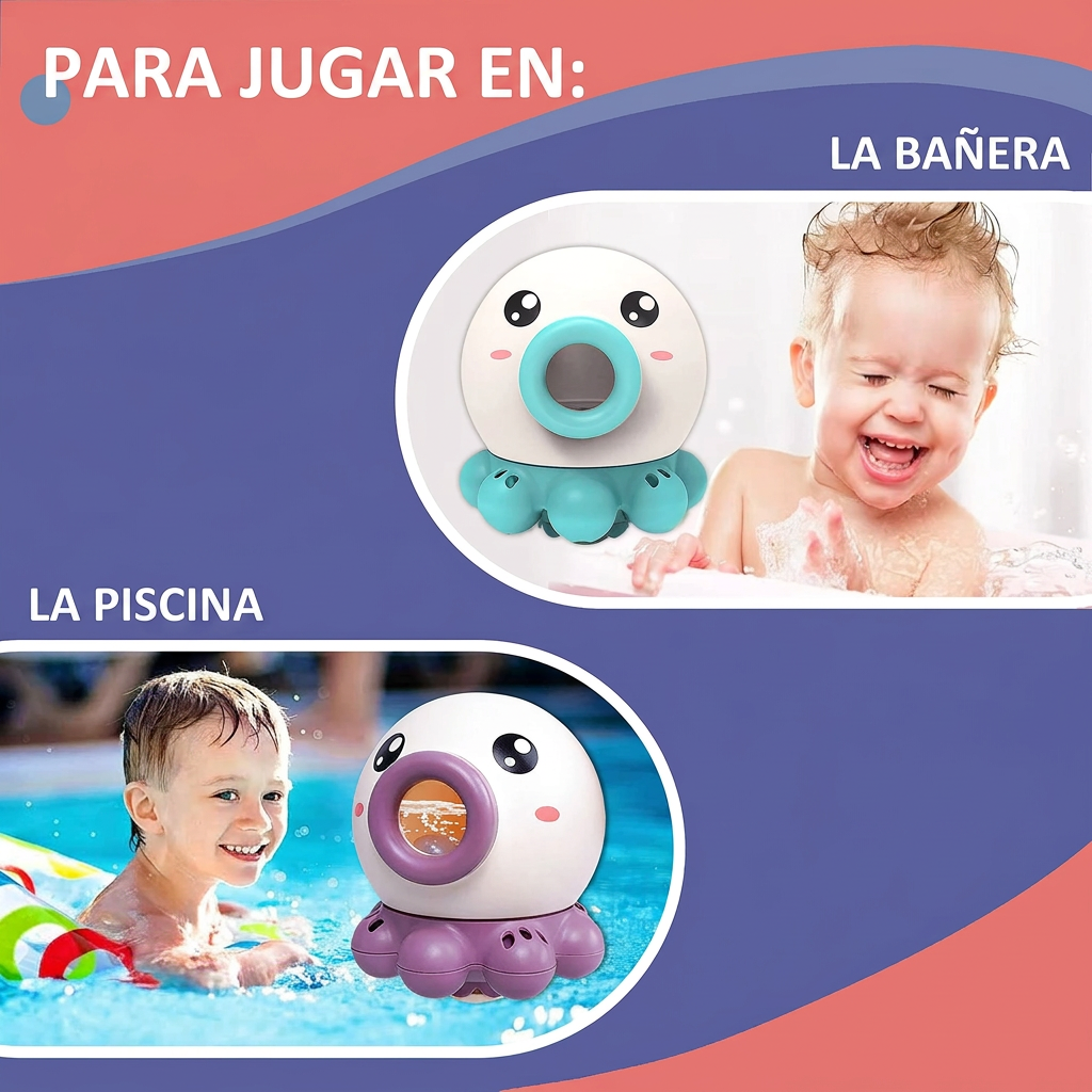 Pulpo de juguete para la bañera y la piscina