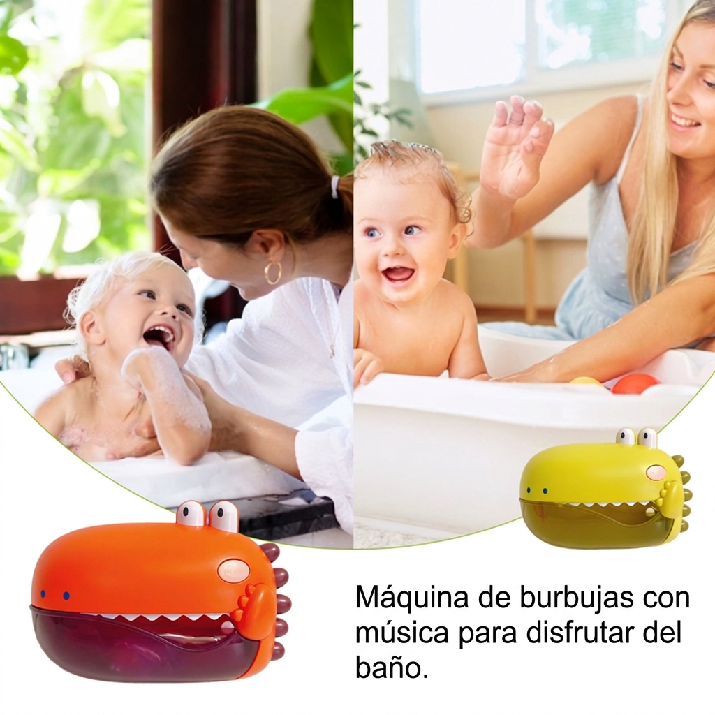 Máquina de burbujas con música para disfrutar del baño